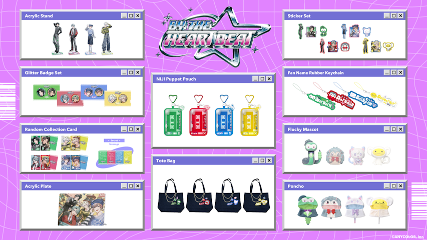 NIJISANJI EN announces “BY THE HEARTBEAT” merchandise | ANYCOLOR Inc.